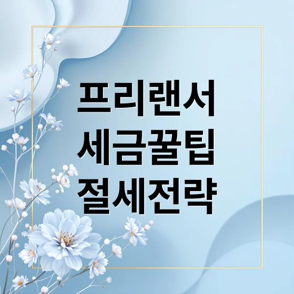 Read more about the article 프리랜서 세금 완전 정복: 3.3% 원천징수부터 절세 꿀팁까지