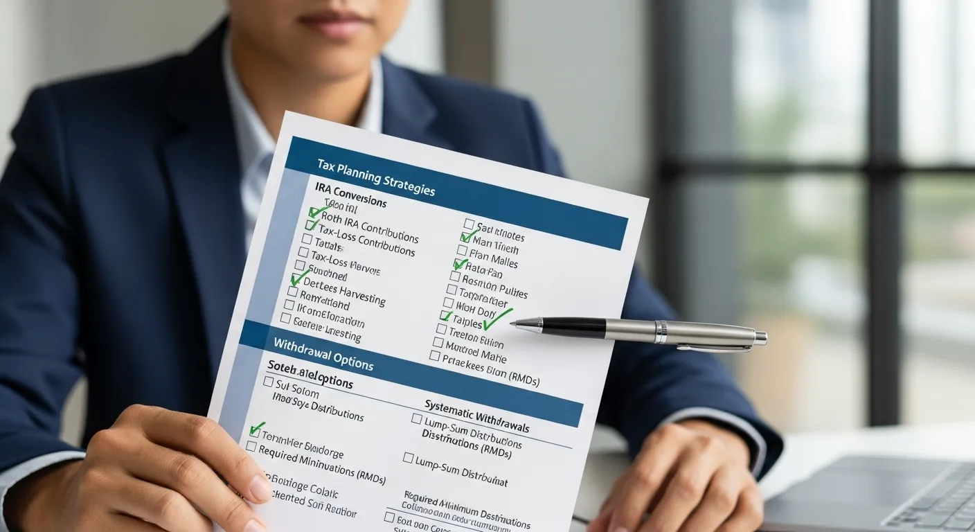 2025 IRP 계좌 해지, 몰랐던 세금 혜택/그리고 주의할 점 퇴직연금 인출 조건을 신중하게 검토하는 사람의 손