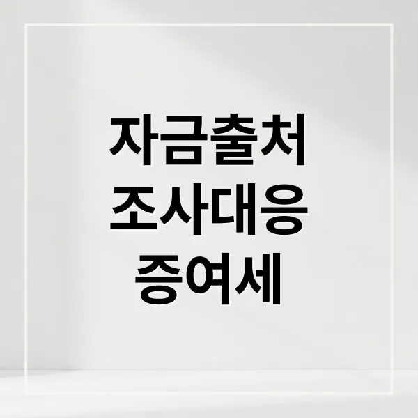 부동산 자금출처 조사, 증여세 폭탄 피하는 실전 대응 전략 부동산 자금출처 조사, 증여세 폭탄 피하는 실전 대응 전략